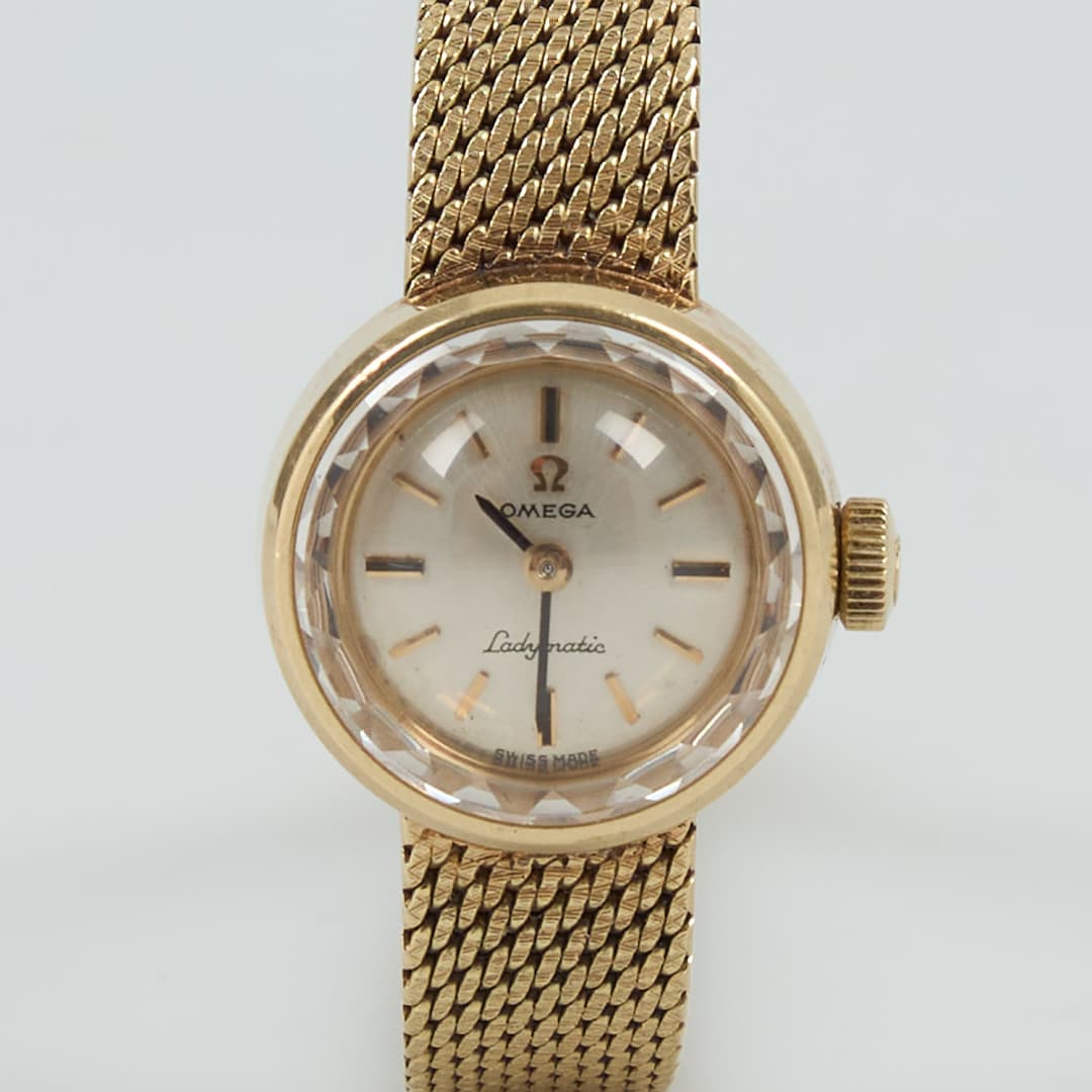 ARMBANDSUR, Omega "Ladymatic", 14K guld automatik, cal 661.