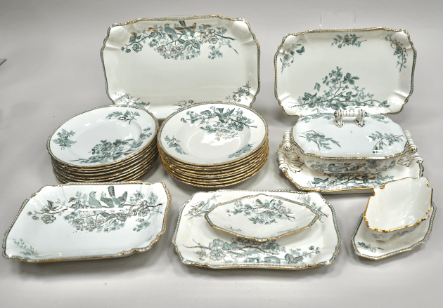 26 delar matservis "Wexiö Guld" Gustavsberg, 1800-1900-tal