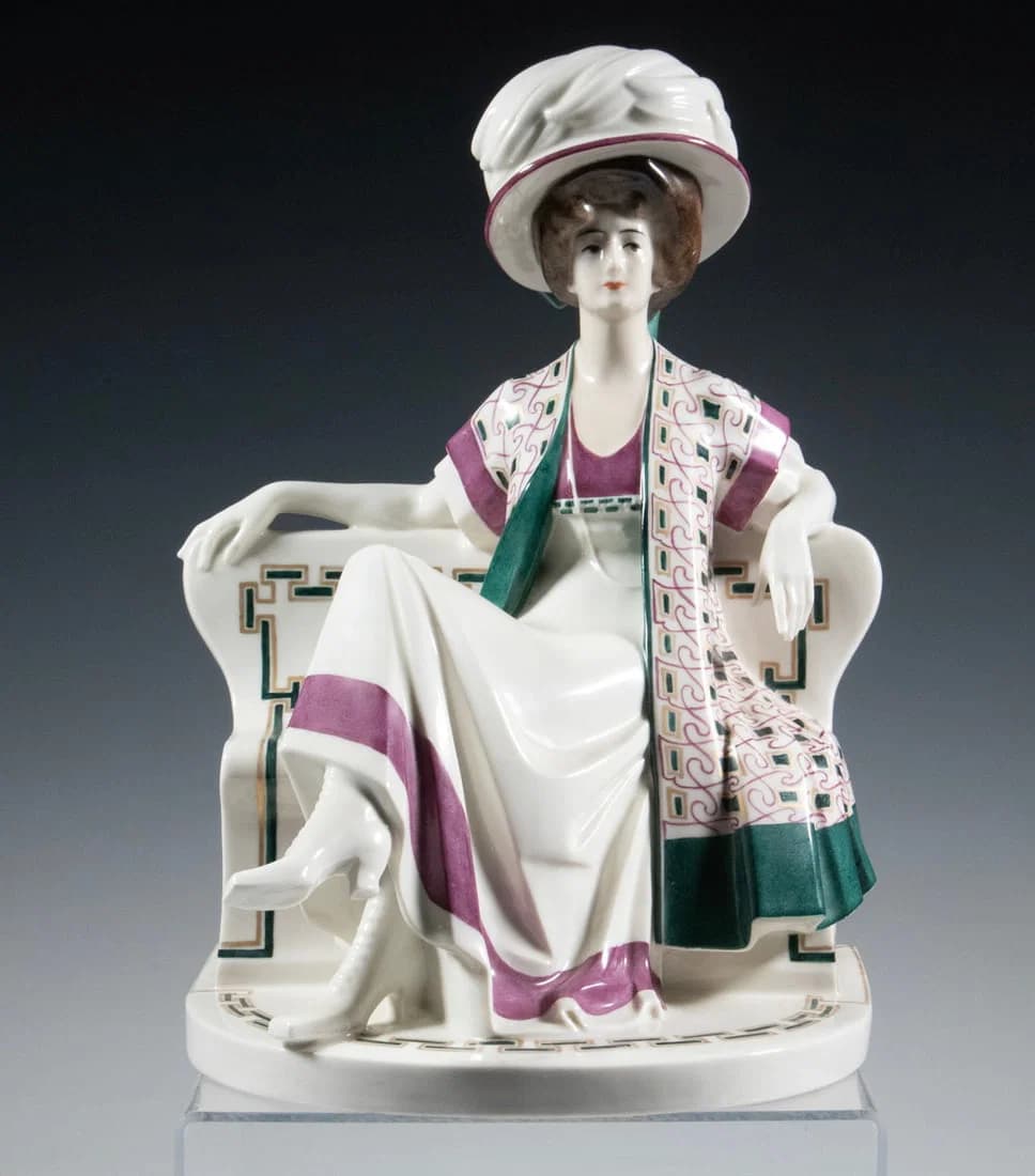 SCHWARZBURG WORKSHOPS ART DECO PORCELAIN FIGURE