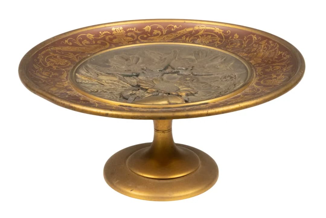 GILT METAL TAZZA WITH RELIEF DECORATION, CONTINENTAL, LATE 19TH C.