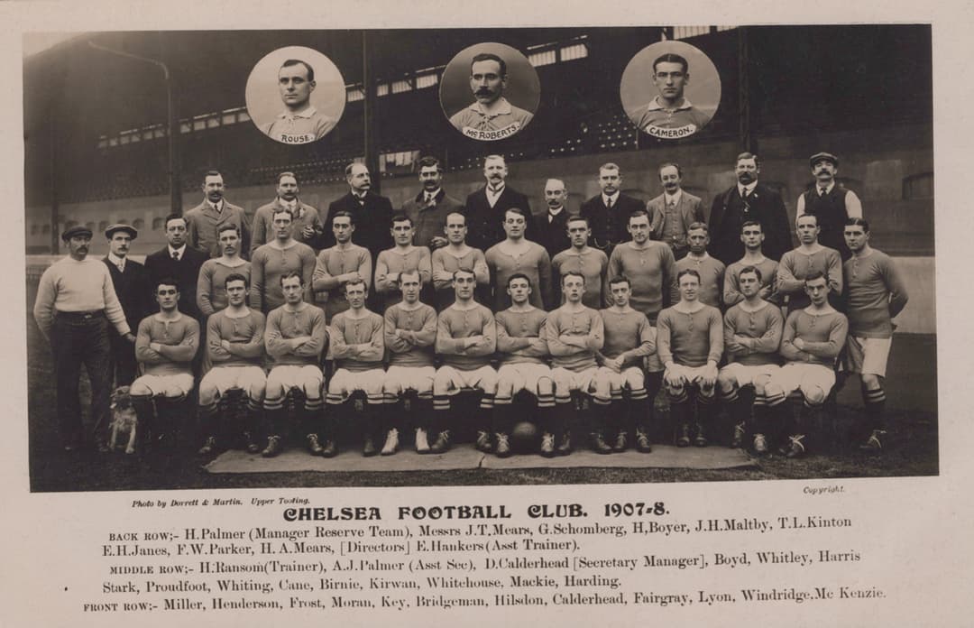 A group of five photographic postcards of football teams, comprising