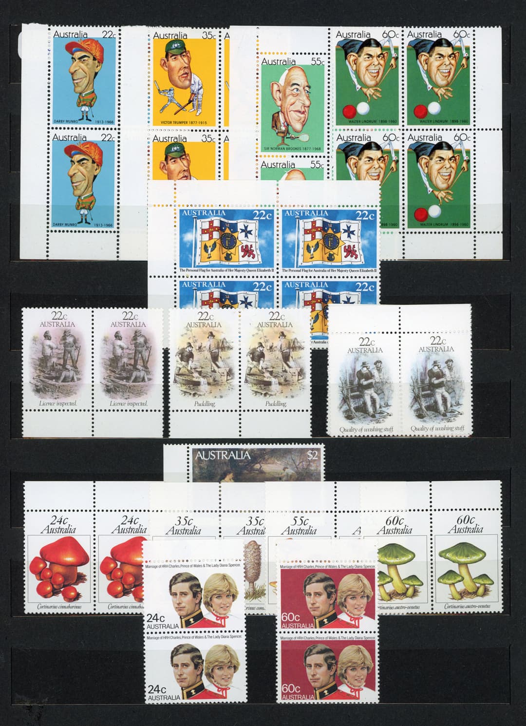 Australia stamps and first day covers, mostly Elizabeth II period