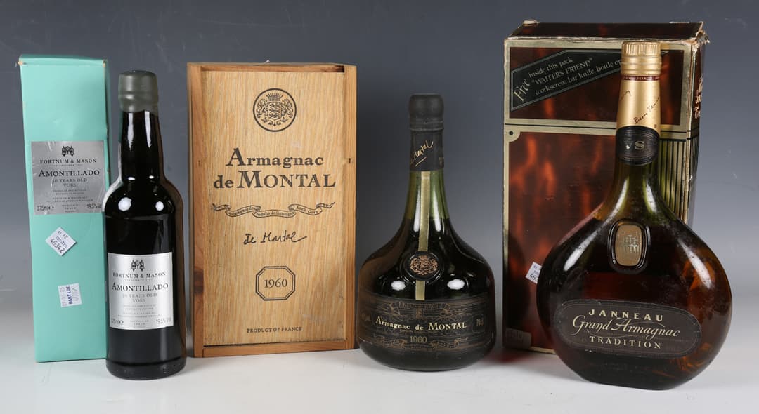 Armagnac de Montal, 1960, OWC (1), Janneau Grand Armagnac Tradition