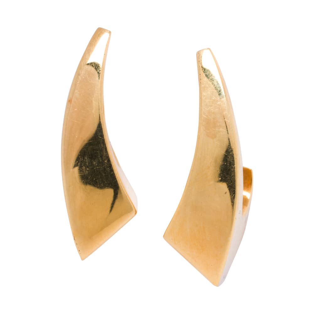 A pair of Michael Sugarman 14k gold earrings
