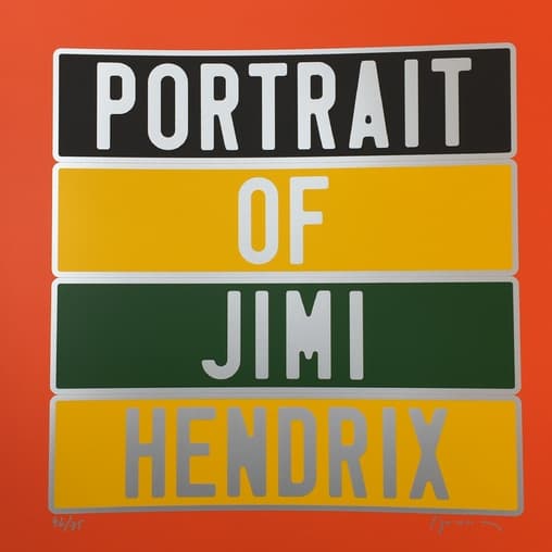 Joel DUCORROY - Jimi Hendrix, 2012, Sérigraphie signée