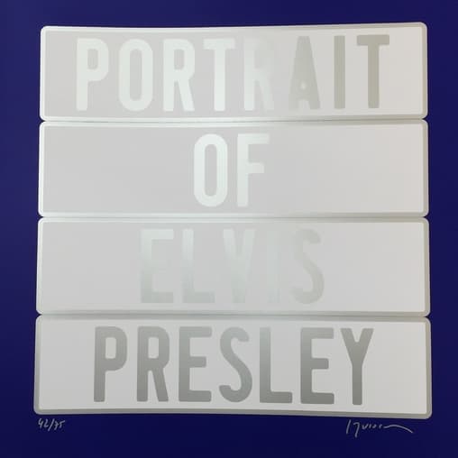Joel DUCORROY - Elvis Presley, 2012 - Sérigraphie signée