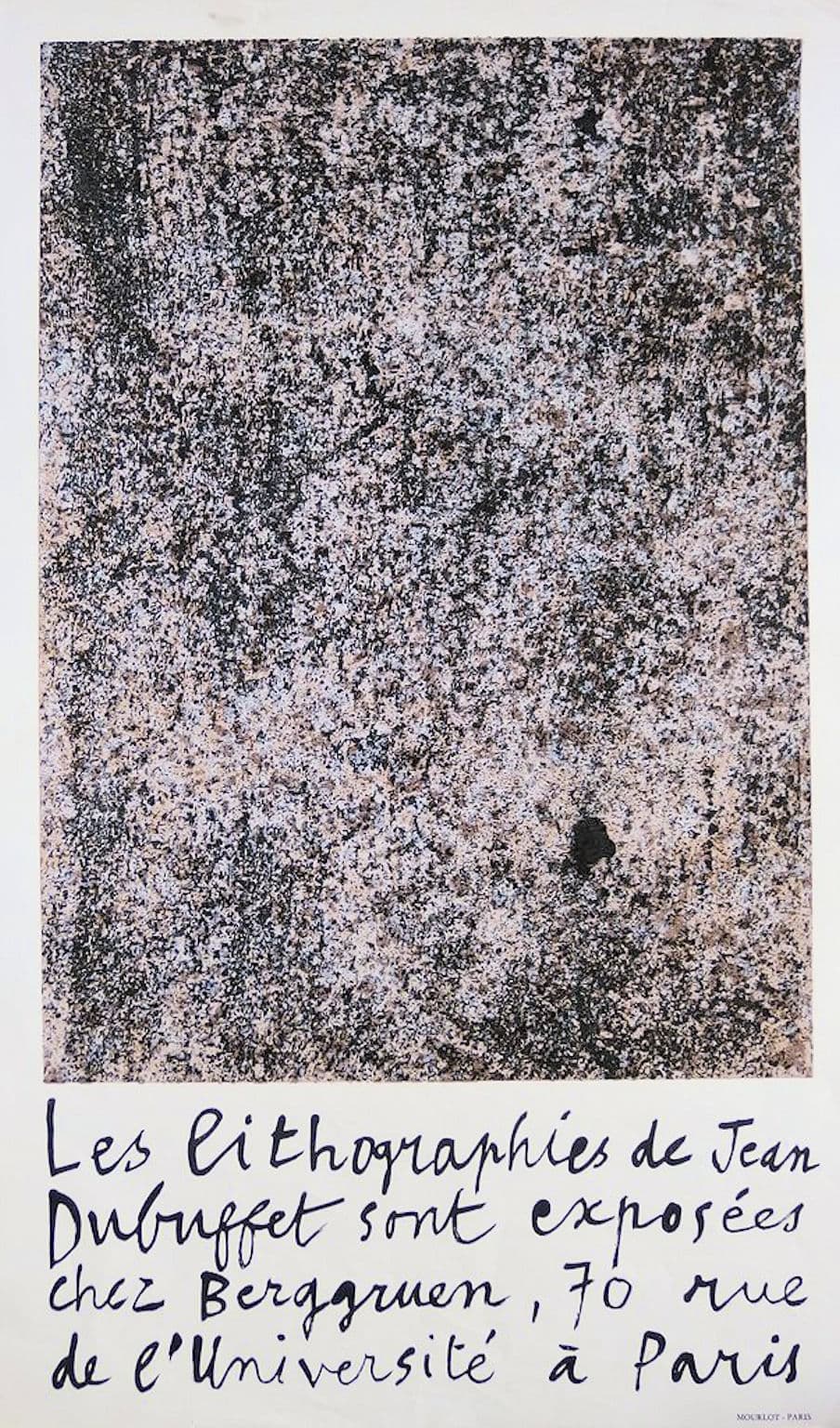 Jean DUBUFFET : Surface (les murs) - Lithographie originale - 1960