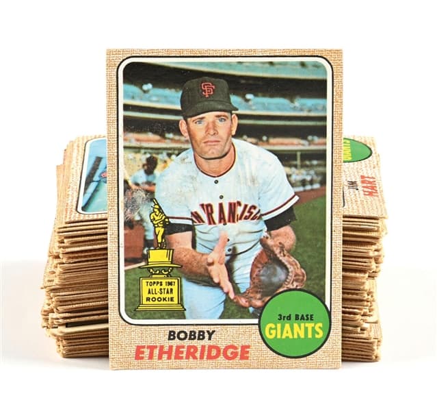 OVER 75 TOPPS 1968 BASEBALL CARDS