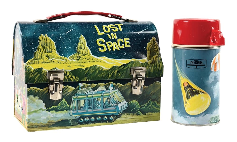 LOST IN SPACE METAL LUNCH BOX WITH THERMOS