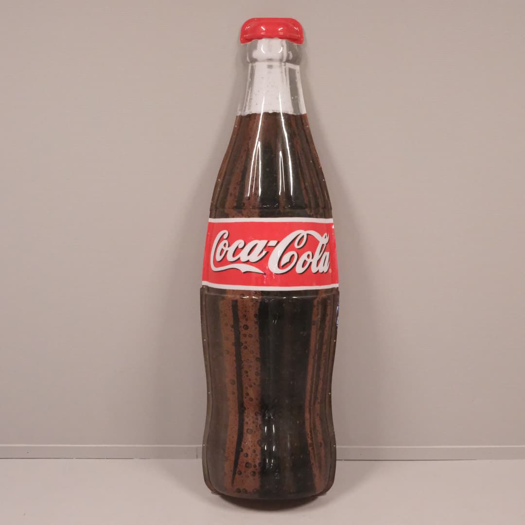 REKLAMSKYLT. "COCA-COLA". PLAST. HÖJD 182 CM.