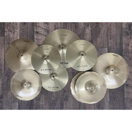Arbiter FLATS 14" crash cymbal; together with an 18" crash/r...