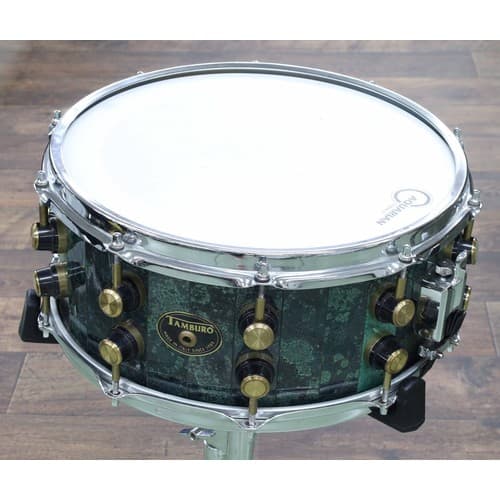 Tamburo Opera model snare drum, having vertical stave constr...