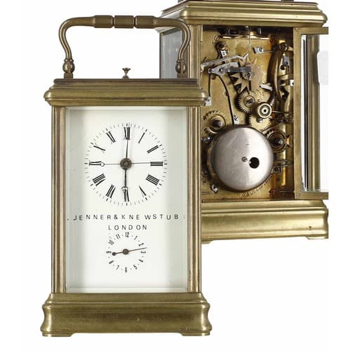Early 20th century Chinese repeater carriage clock with alar...