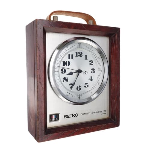 Seiko QM-10 Marine Quartz chronometer, serial no. 0443, alum...