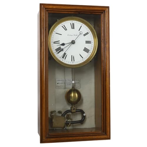 French Electrique Brillie wall clock, no. 2104, circa 1930, ...