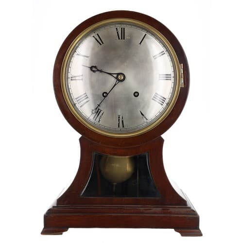 Winterhalder & Hofmeier mahogany balloon shaped mantel c...