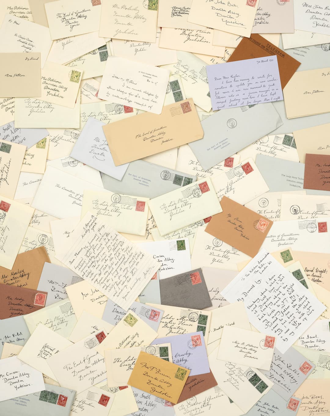 A large selection of letters and headed paper production made by Downton