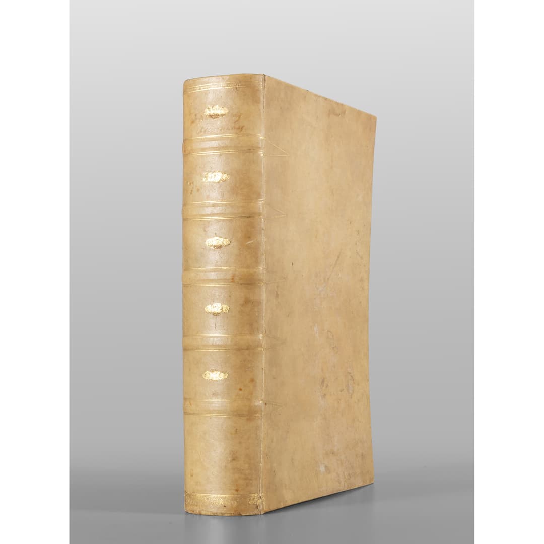 Grande libro a soggetto di stampe botaniche, sec.XVIII cm. 25x36