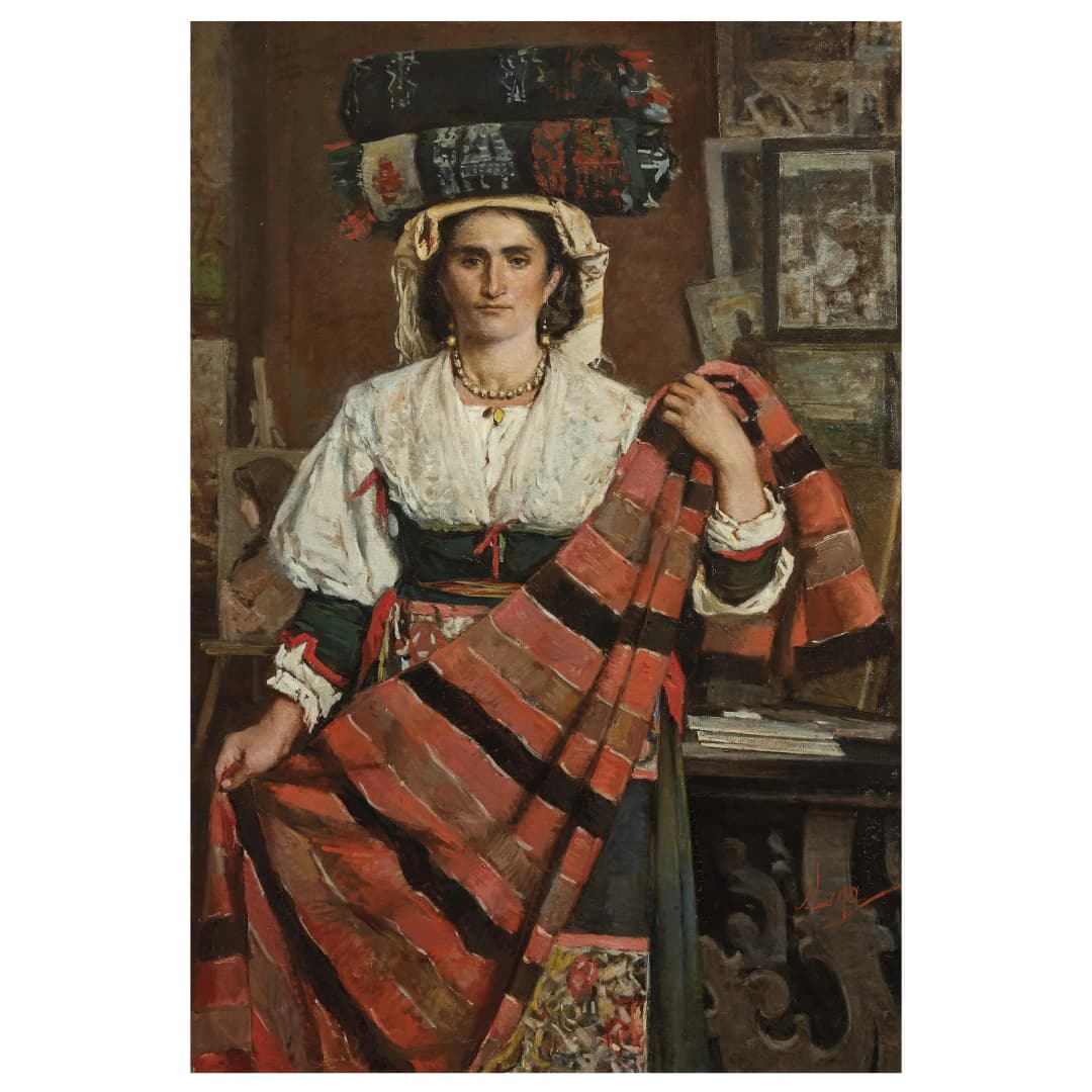 Silvestro Lega : Silvestro Lega - Auction 19TH CENTURY PAINTINGS -
