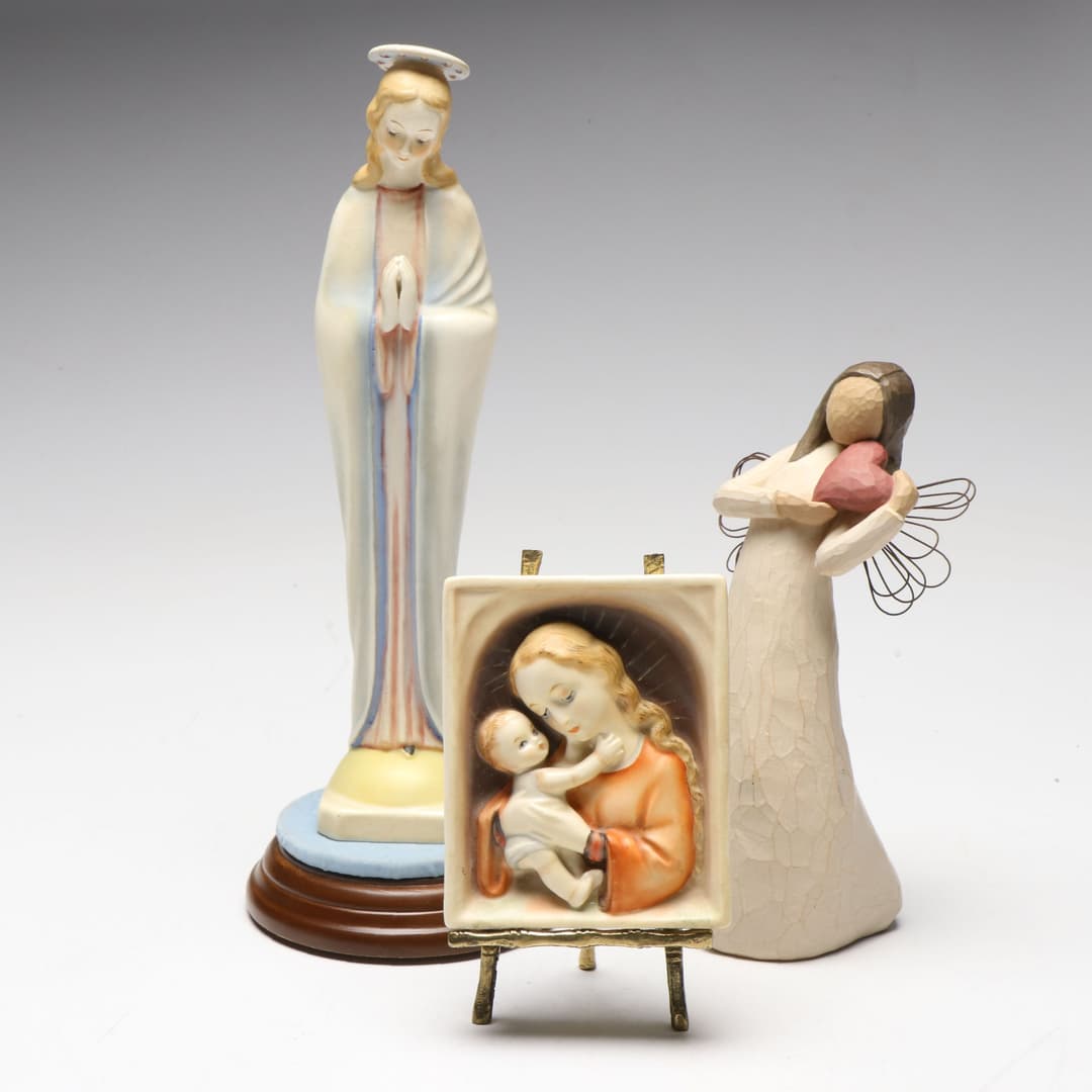 Hummel "Madonna with Halo" and More Porcelain Religious Figurines