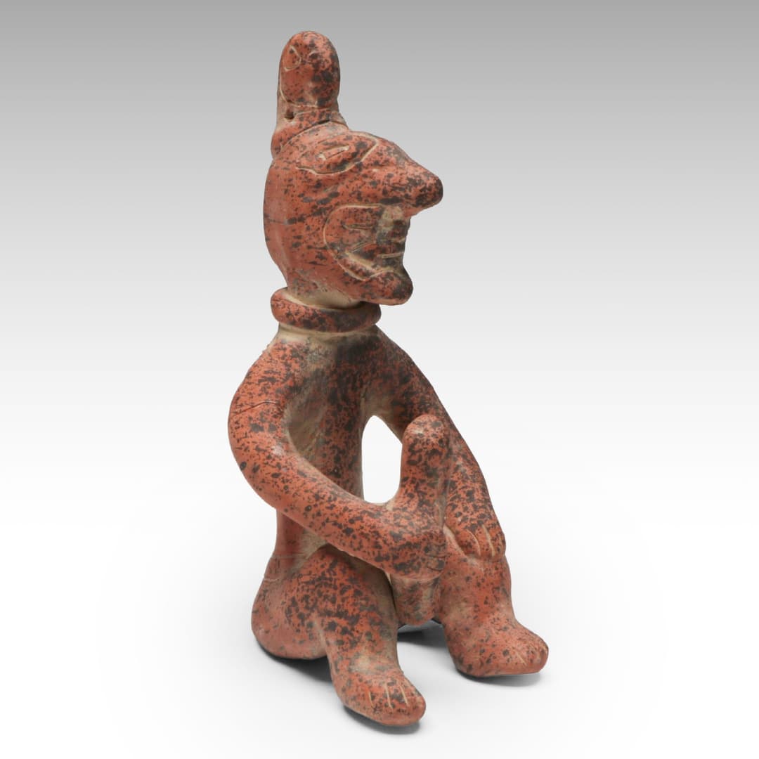 Pre-Columbian Style Earthenware Figurine, 20th Century