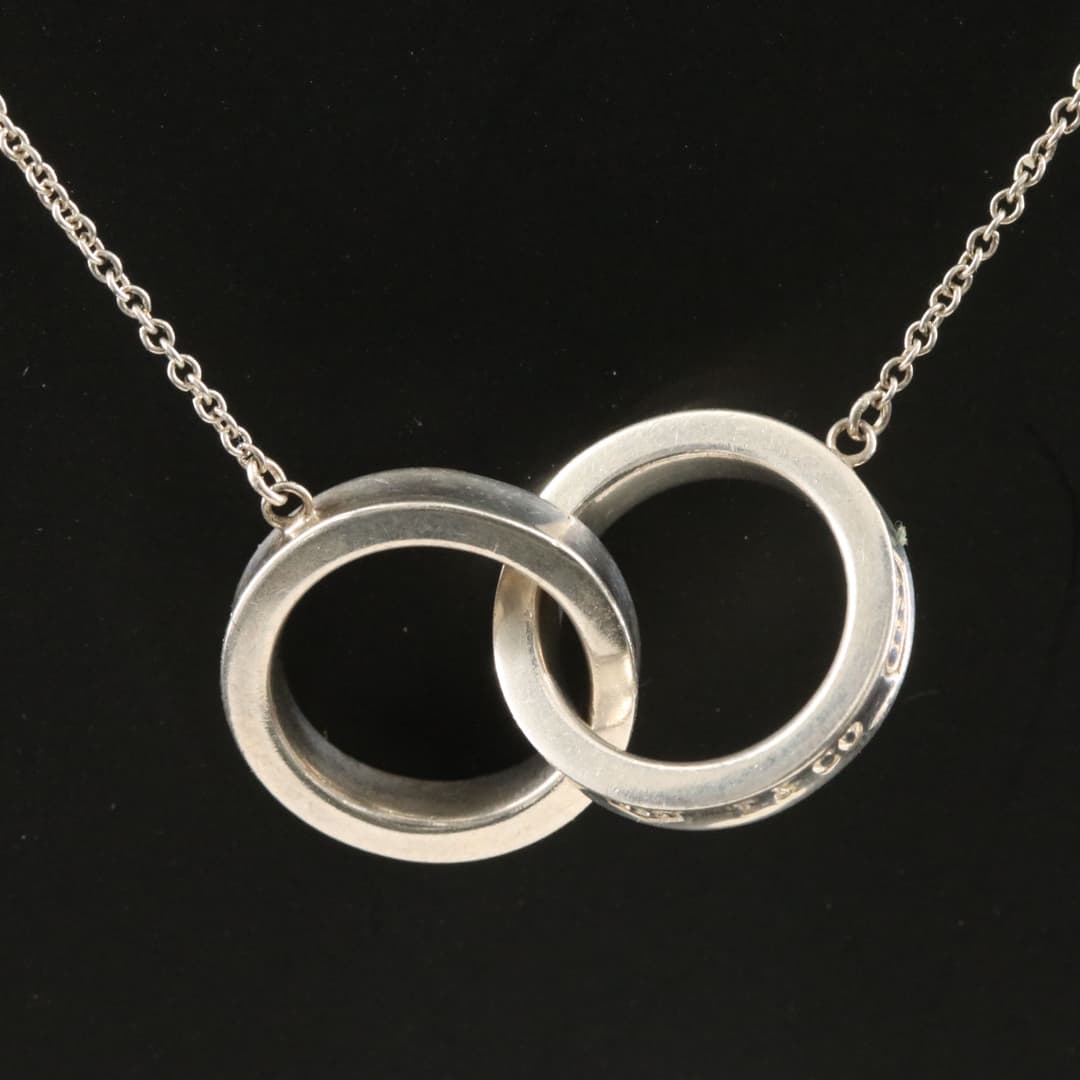 Tiffany & Co. 1837 Sterling Interlocking Circles Necklace