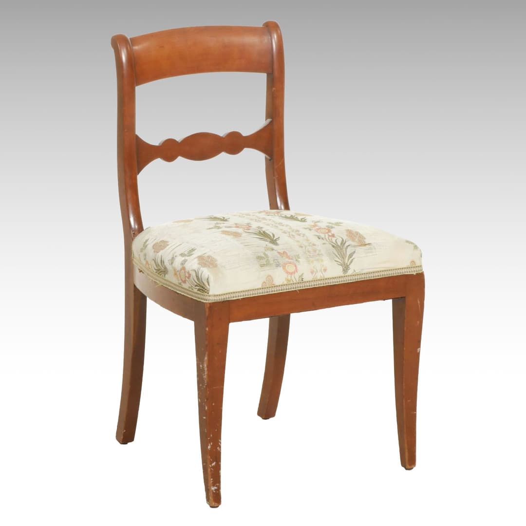 Biedermeier Style Chair, Late 19th to Early 20th Century
