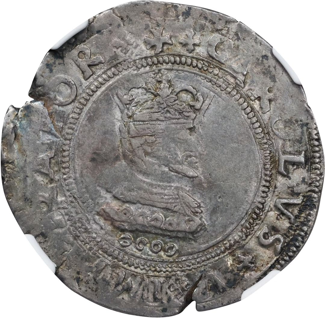 ITALY. Sicily. 4 Tari, 1552. Messina Mint. Charles V. NGC EF-40.