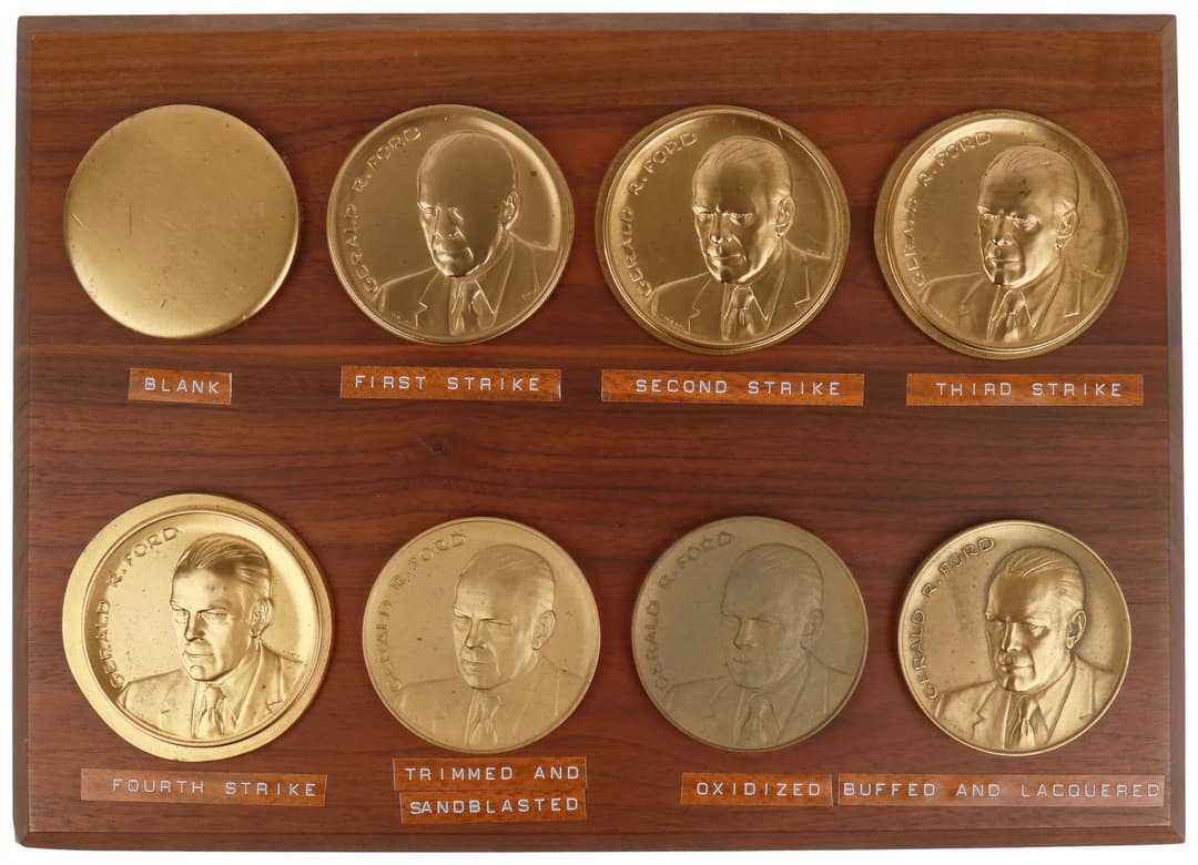 Undated (1974) Gerald R. Ford Official Inaugural Medal Obverse Process