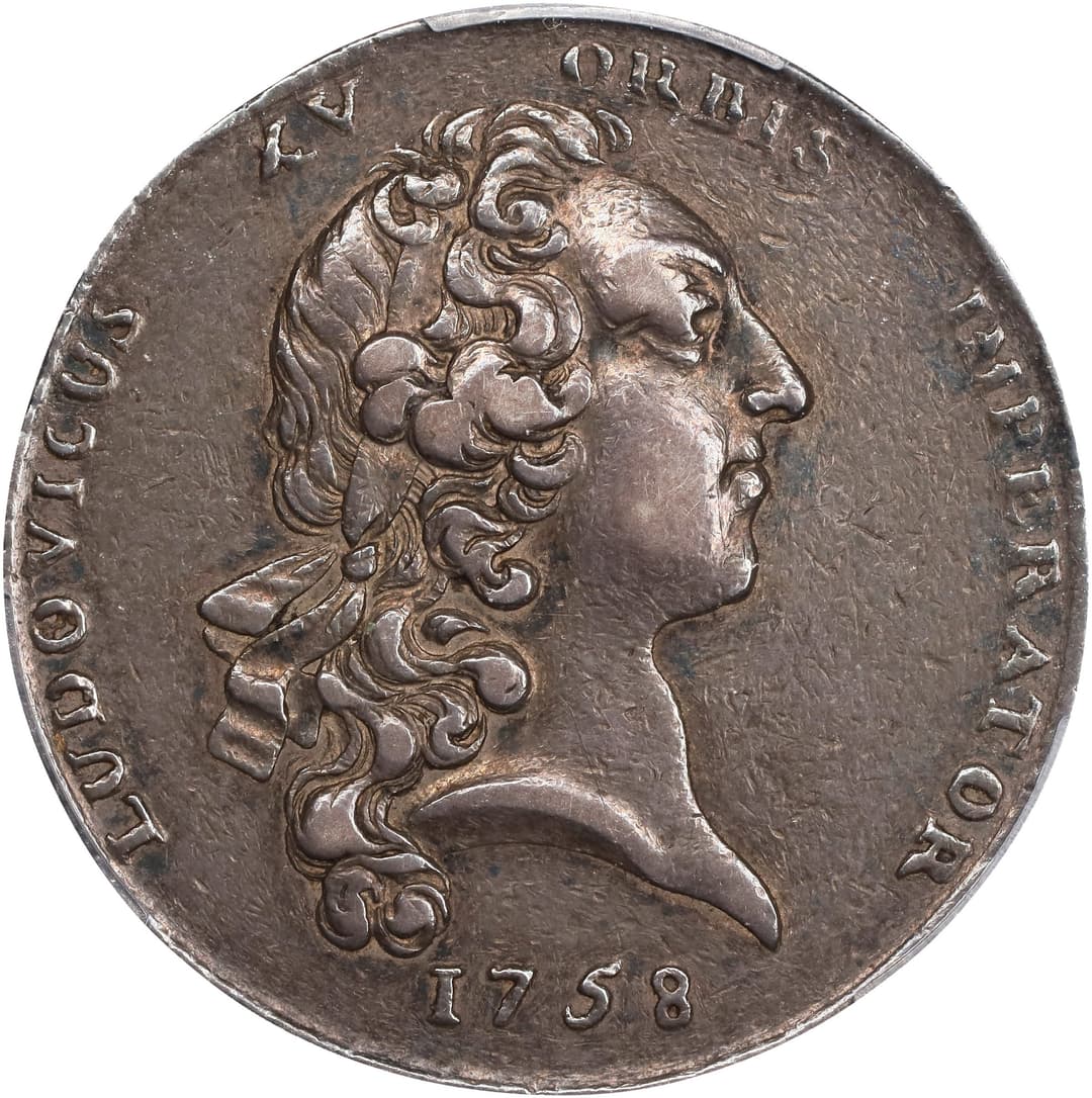 1758 Oswego Captured Medal. Betts-415. Silver. EF-40 (PCGS).