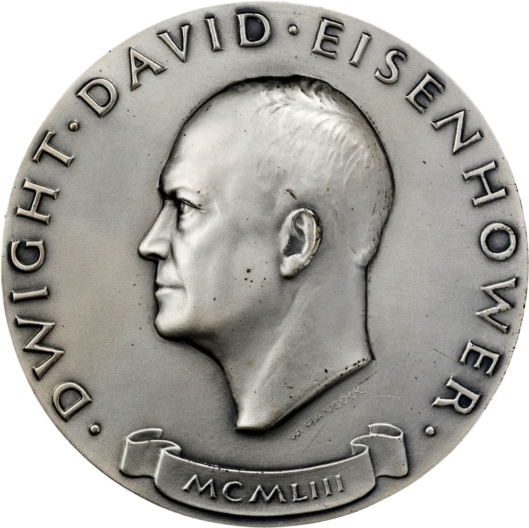 1953 Dwight D. Eisenhower Official First Inaugural Medal. Dusterberg-OIM