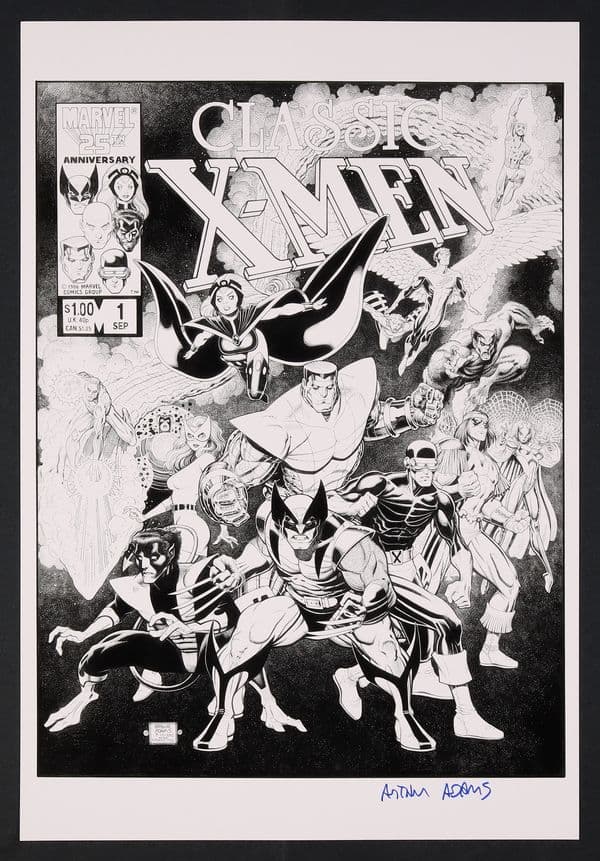 Classic X-Men #1 Cover Recreation Print by Art Adams