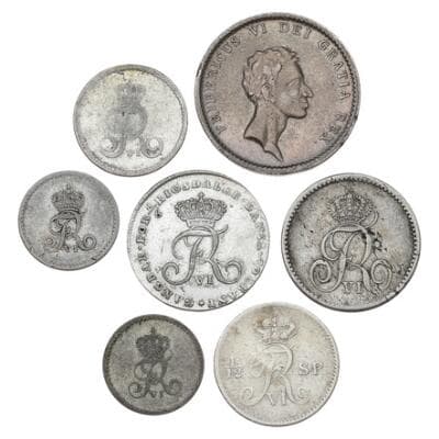 Frederik VI, collection of coins, in total 27 pcs – Bruun Rasmussen Auctioneers