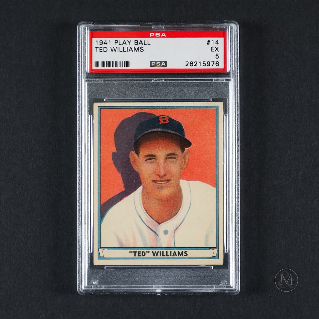 *PREVIEW LOT* 1941 Play Ball #14 Ted Williams PSA 5