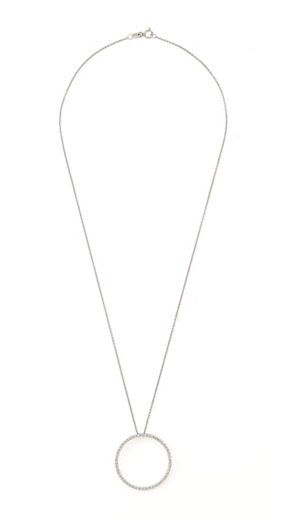 Diamond circle pendant