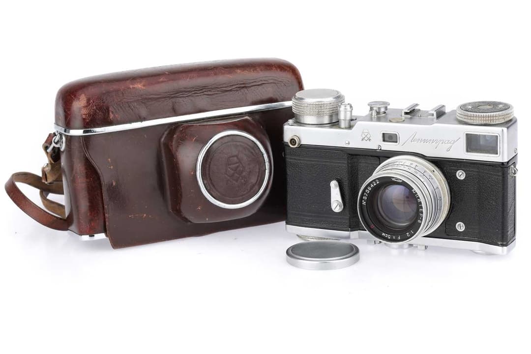 A GOMZ Leningrad 35mm Motor Drive Camera