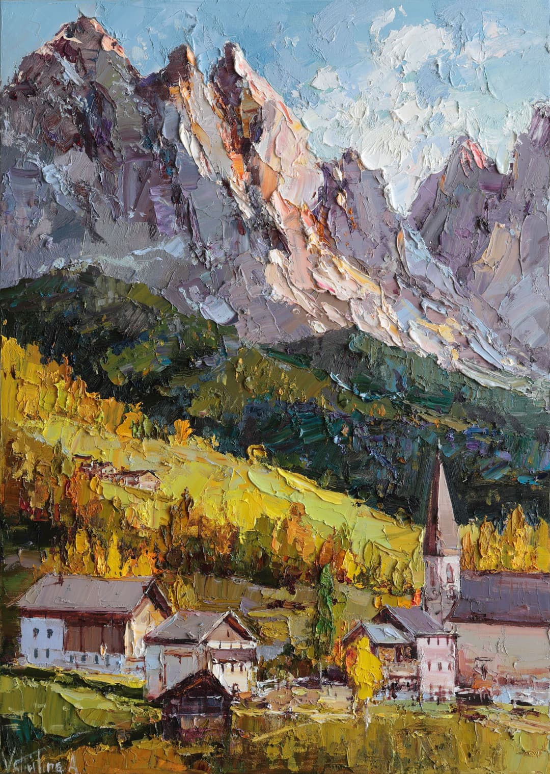 Sunlit Dolomites - Anastasiia Valiulina