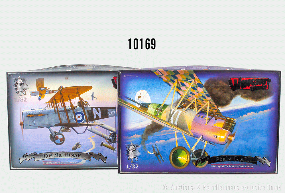Wingnut Wings Militärflugzeug-Bausätze 32007 und 32019, 1:32, n.A.d.E.