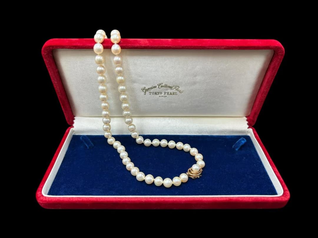 27" Cultured Tokyo Pearl Ginza Strand Necklace with 14k Gold & Pearl