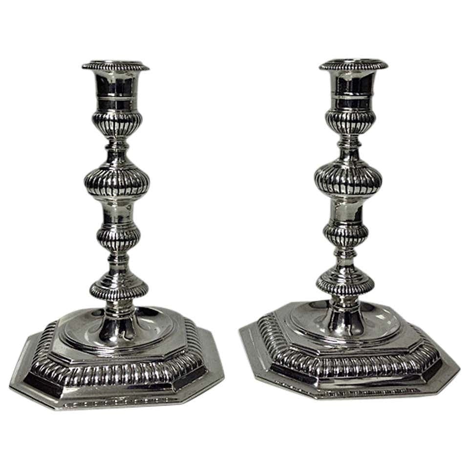 Carrington Silver Candlesticks London 1963