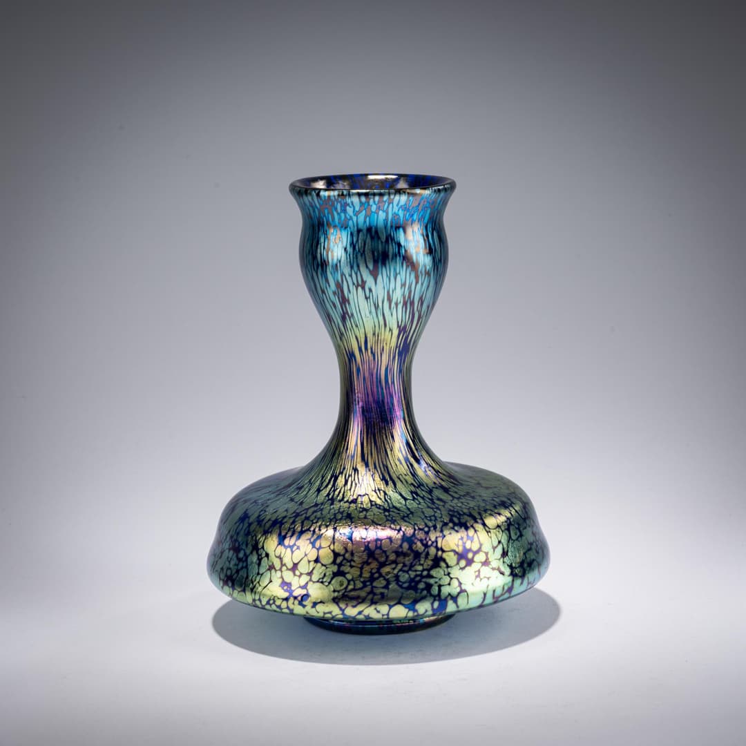 Lötz Wwe., Klostermühle 'Papillon'-Vase, 1898-1900
