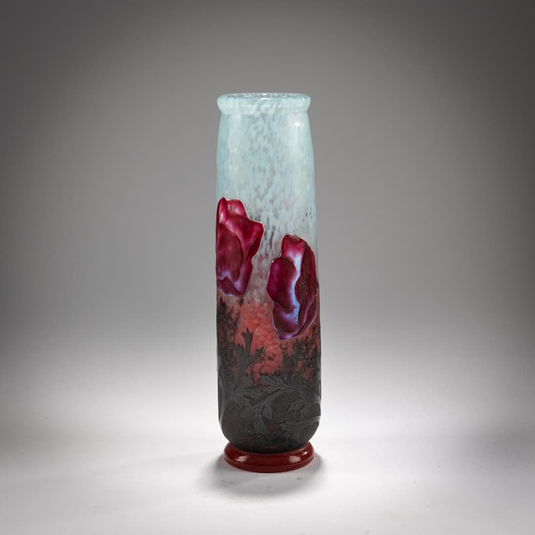 Henri Bergé Vase 'Anémones', um 1905