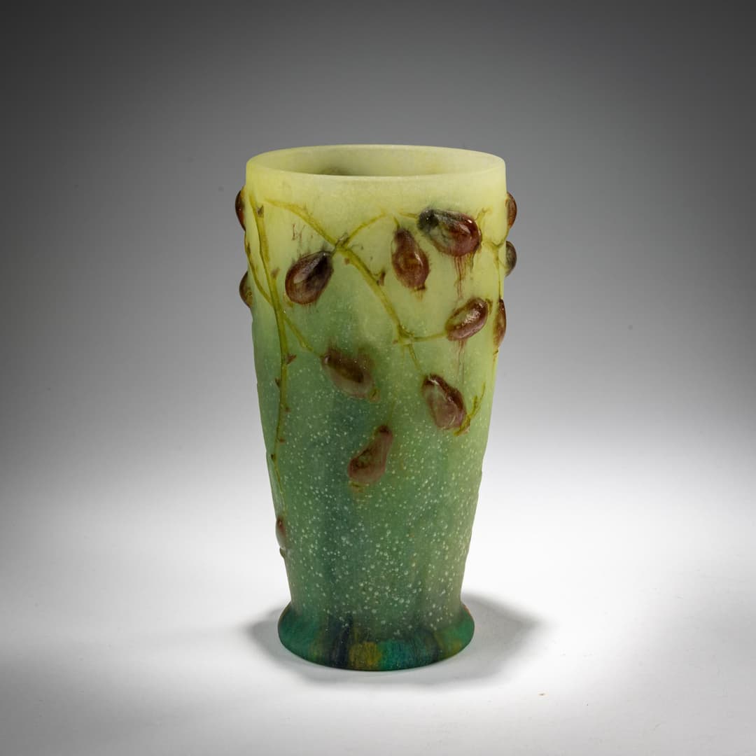 Henri Bergé Vase 'Eglantiers', um 1925