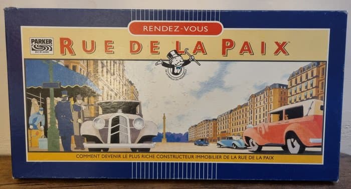 Parker brothers - Board game - Rue de la paix version française 1988-1992