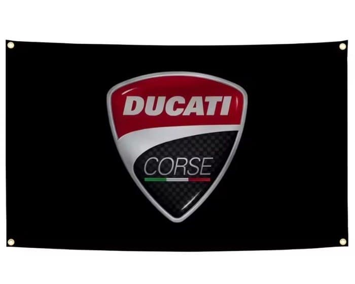 Flag Garage Banner - Ducati - Flagge Garagenbanner Ducati