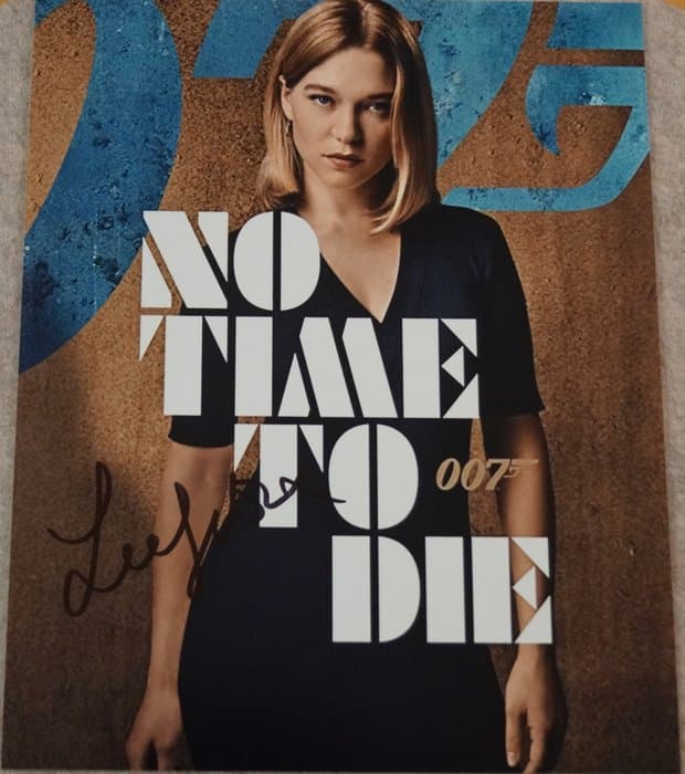 James Bond 007: No Time To Die - signed Lea Seydoux as...