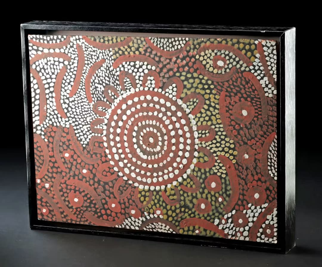 Old Mick Wallankarri Tjakamarra Painting "Men's Site" (1978)