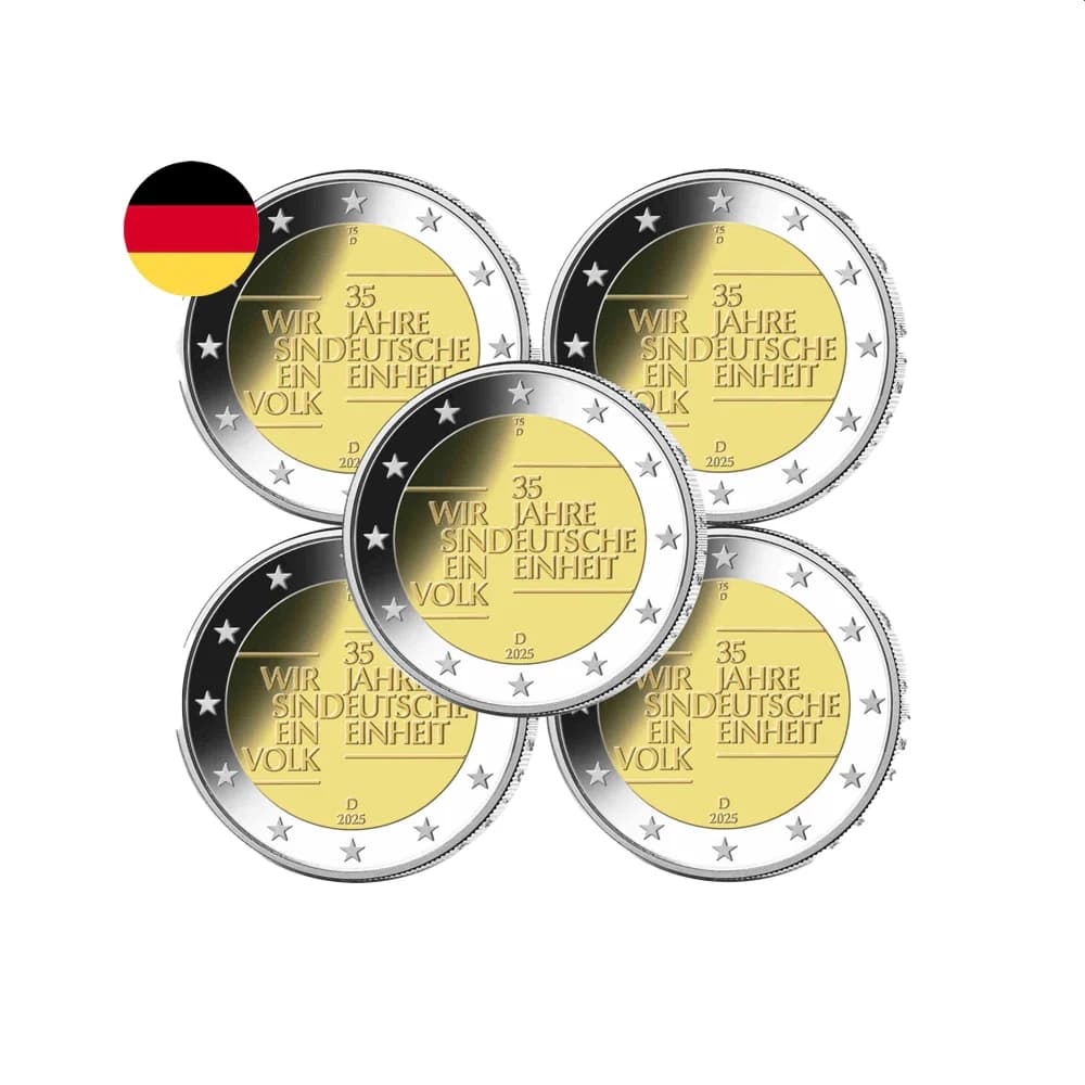 Allemagne 2025 - Lot des 5 ateliers - 2 Euros commémorative - 35ème