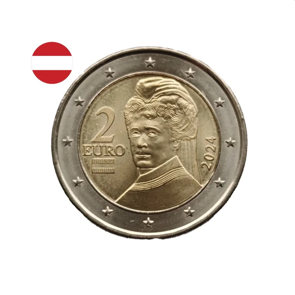 Autriche 2024 - 2 Euros Commémorative - Prix Nobel de la Paix