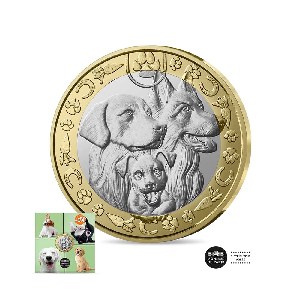 SPA - Les animaux préférés des Français - Monnaie de 5€ Bicolore -